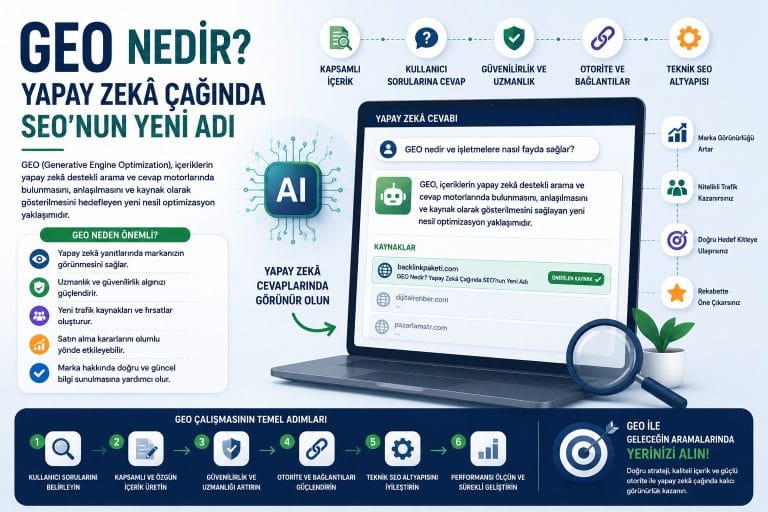 GEO Nedir? Yapay Zekâ Çağında SEO’nun Yeni Adı